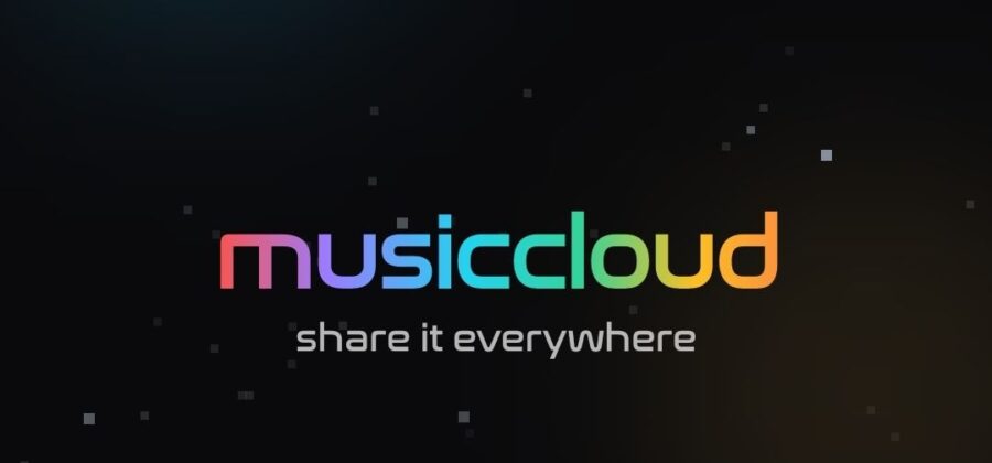 Ein Screenshot eines Auszugs der Startseite von musiccloud.io